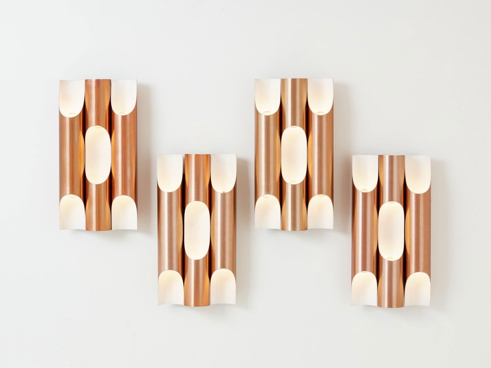 Wall Lights Fuga by Maija Liisa Komulainen for Raak, 1960s, Set of 4