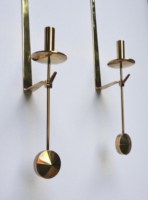 Wall Lights in Brass by Pierre Forsell by Skultuna, 1960s, Set of 2-MBX-2020207