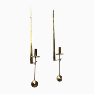 Wall Lights in Brass by Pierre Forsell by Skultuna, 1960s, Set of 2-MBX-2020207