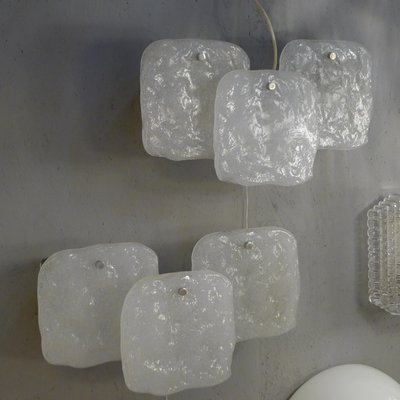 Wall Lights in Icicle Glass by J. T. Kalmar for Kalmar Franken KG, 1960s, Set of 2-VRE-681475