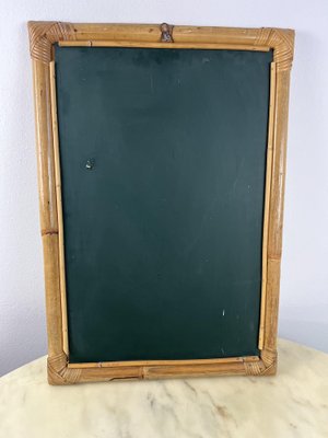 Wall Mirror in Bamboo, Italy, 1960s-YST-1796412