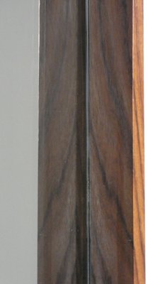 Wall Mirror in Teak, Brass and Leather, Italy, 1960s-ERB-2021162