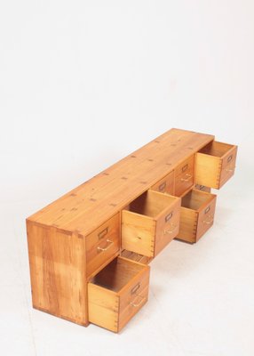 Wall-Mounted Cabinet in Solid Pine by Rud Rasmussen, 1940s-FK-1048816