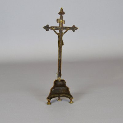 Wall-Mounted Crucifix in Bronze, Western Europe, 18th Century-AOU-1763106