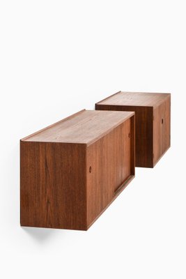 Wall Mounted Sideboards by Hans Wegner for Johannes Hansen, Set of 2-SC-1364688