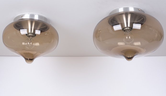 Wall or Ceiling Lights from Dijkstra Lampen, 1970s, Set of 2-GCG-1172053