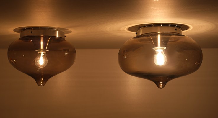 Wall or Ceiling Lights from Dijkstra Lampen, 1970s, Set of 2-GCG-1172053