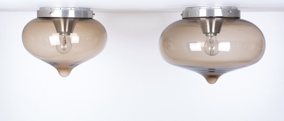 Wall or Ceiling Lights from Dijkstra Lampen, 1970s, Set of 2-GCG-1172053