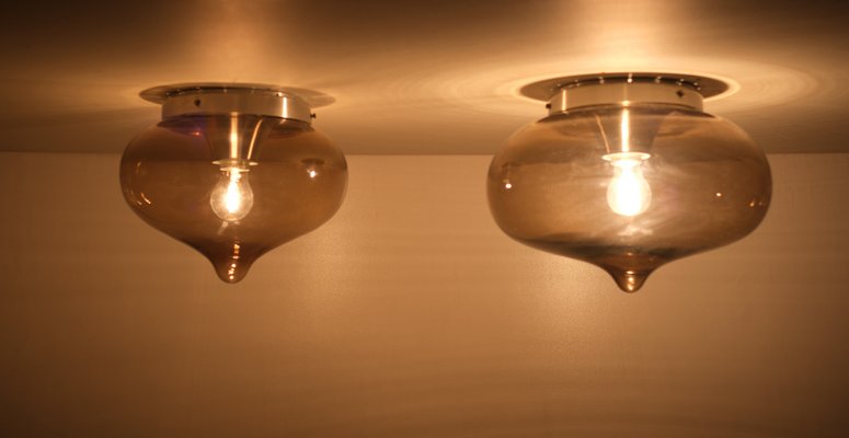 Wall or Ceiling Lights from Dijkstra Lampen, 1970s, Set of 2-GCG-1172053