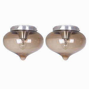 Wall or Ceiling Lights from Dijkstra Lampen, 1970s, Set of 2-GCG-1172053