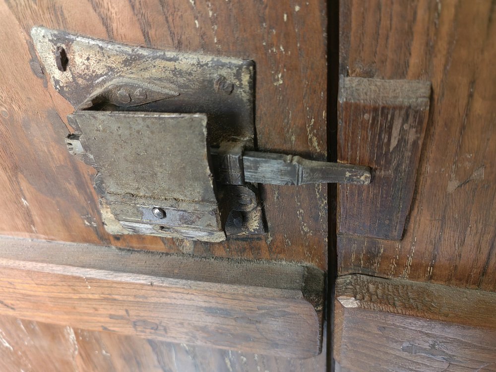 Wall Panel in Chestnut with Carvings on the Front