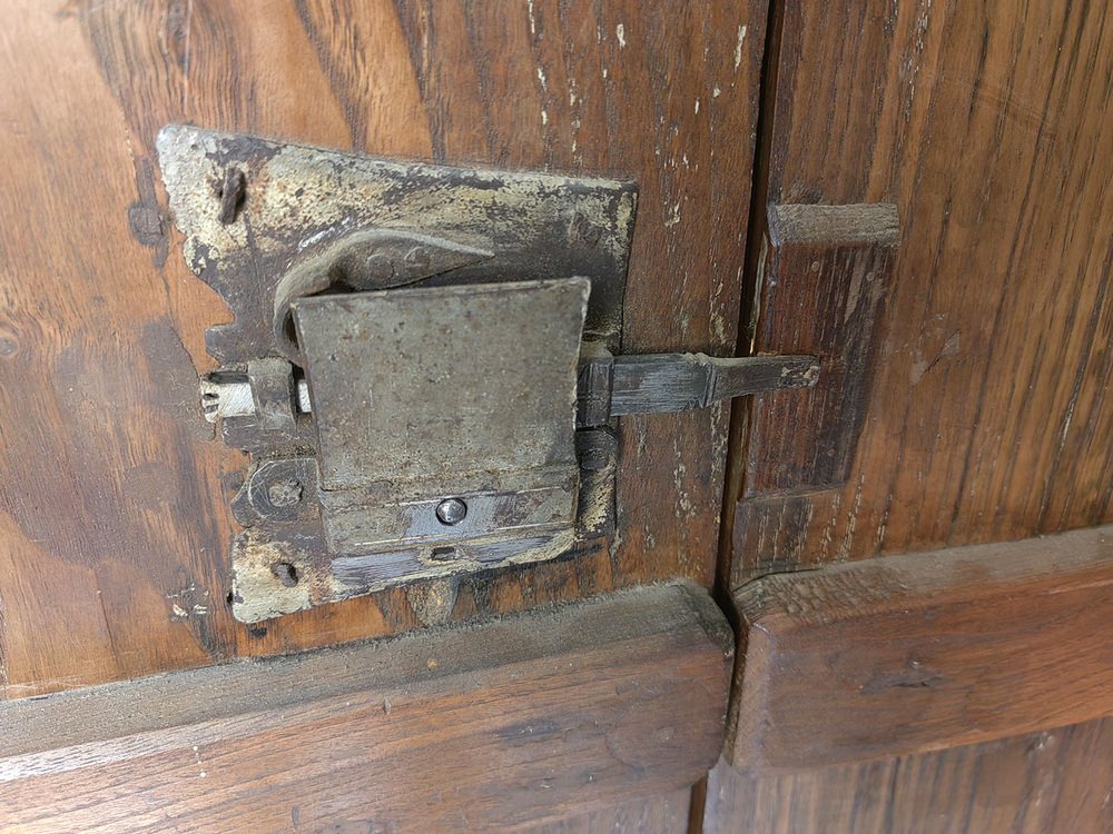 Wall Panel in Chestnut with Carvings on the Front