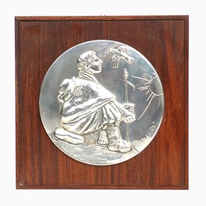 Wall Piece by Giacomo Manzù for Franklin Mint, 1970s-KGD-738646