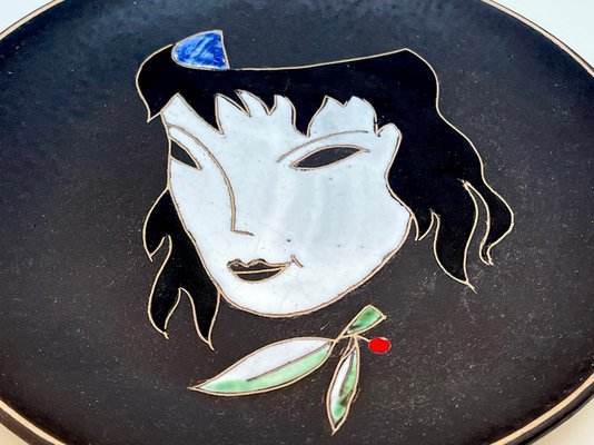 Wall Plate Ceramics, Ruscha, Germany, 1950s-GLD-1719500