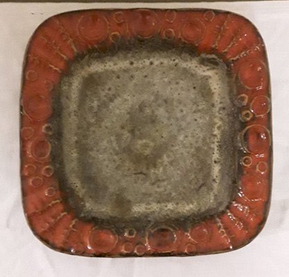 Wall Plate in Fat Lava Ceramic from Carstens, 1960s-HOI-823898