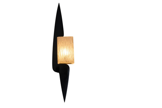 Wall Sconce in Wood and Glass from Maison Arlus, 1960s