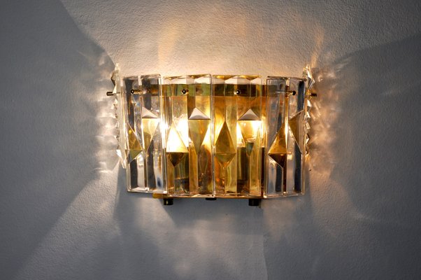 Wall Sconce with 6 Crystals from Kinkeldey, Germany, 1970s-EJE-960638