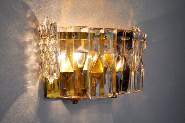 Wall Sconce with 6 Crystals from Kinkeldey, Germany, 1970s-EJE-960638