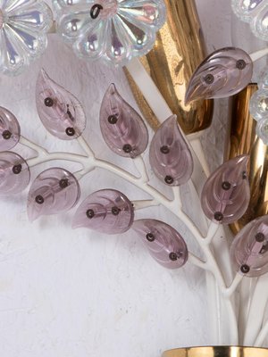 Wall Sconce with Crystal Flowers-DEK-1101315