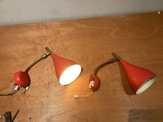 Wall Sconces by Louis Kalff for Cosack, 1960s, Set of 2-SU-1811603