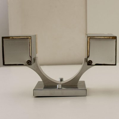 Wall Sconces in Metric Chrome by Gaetano Sciolari, 1960s, Set of 2-VDW-1330974