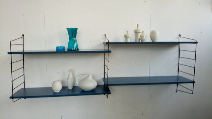 Wall Shelf with Blue Boards-GJF-1385399