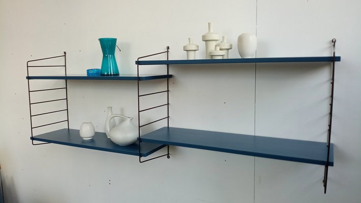 Wall Shelf with Blue Boards-GJF-1385399