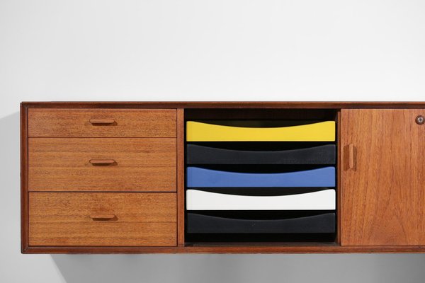 Wall Sideboard by Arne Vodder, Denmark, 1960s-YU-1329357