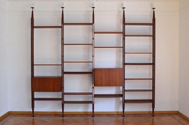 Wall Unit in Teak by Franco Albini for Poggi, 1950s-DUG-1935098