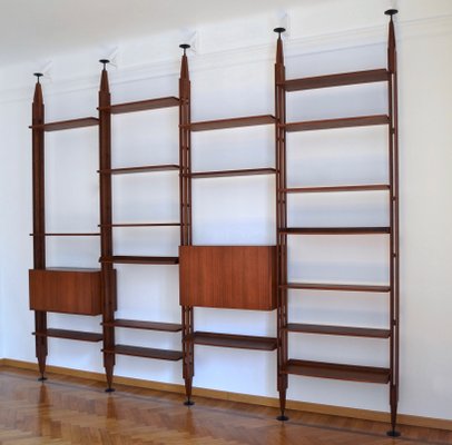 Wall Unit in Teak by Franco Albini for Poggi, 1950s-DUG-1935098