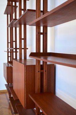 Wall Unit in Teak by Franco Albini for Poggi, 1950s-DUG-2041288