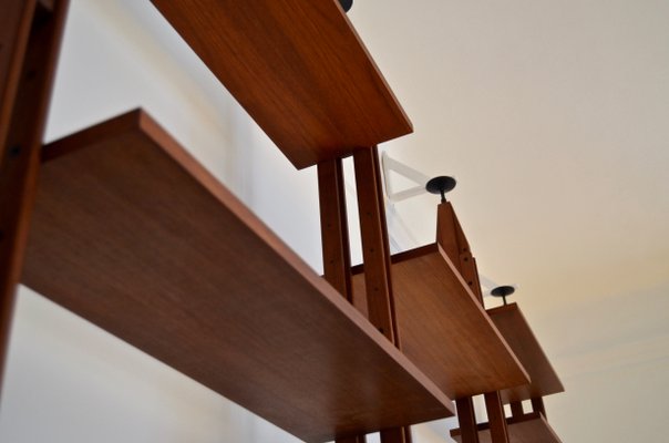 Wall Unit in Teak by Franco Albini for Poggi, 1950s-DUG-1935098