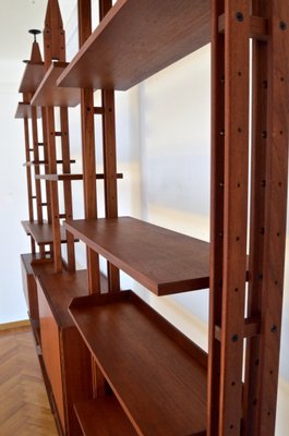 Wall Unit in Teak by Franco Albini for Poggi, 1950s-DUG-1935098