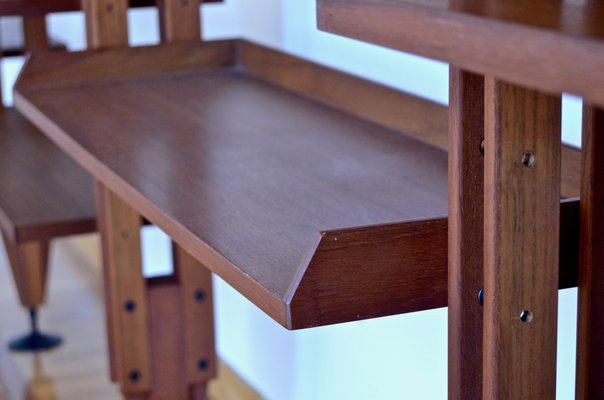 Wall Unit in Teak by Franco Albini for Poggi, 1950s-DUG-1935098