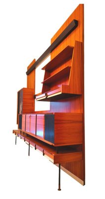 Wall Unit Library in the Style of Osvaldo Borsani, 1960s-FIP-1187801