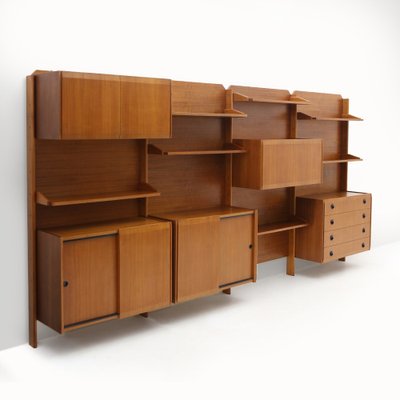 Wall Unit with Shelves, Drawers and Cabinets, 1960s-EZ-1703568