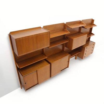 Wall Unit with Shelves, Drawers and Cabinets, 1960s-EZ-1703568