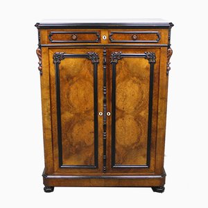 Walnut and Ebonized Wood Cabinet-NE-782770