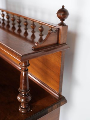 Walnut and Glass Dressing Table, 1880s-UY-999231