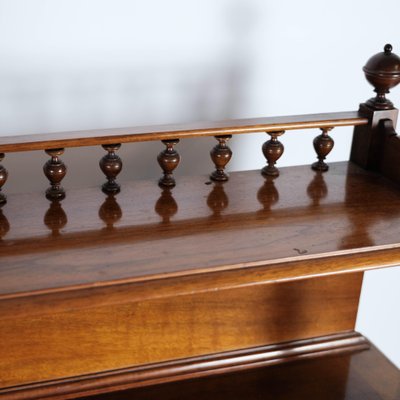 Walnut and Glass Dressing Table, 1880s-UY-999231