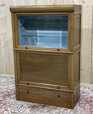 Walnut and Oak Showcase from MD, 1960s-QYF-1756673