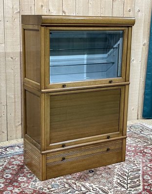 Walnut and Oak Showcase from MD, 1960s-QYF-1756673