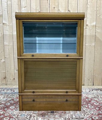 Walnut and Oak Showcase from MD, 1960s-QYF-1756673