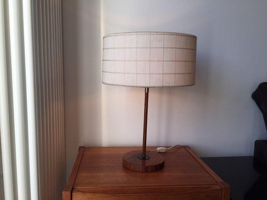 Walnut and Teak Table Lamp from Kaiser, 1950s-WSA-831219