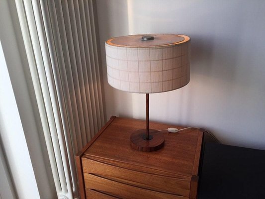 Walnut and Teak Table Lamp from Kaiser, 1950s-WSA-831219