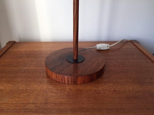 Walnut and Teak Table Lamp from Kaiser, 1950s-WSA-831219