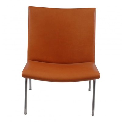 Walnut Aniline Leather CH 401 Airport Chair by Hans J. Wegner for Carl Hansen & Søn-MTD-1400536