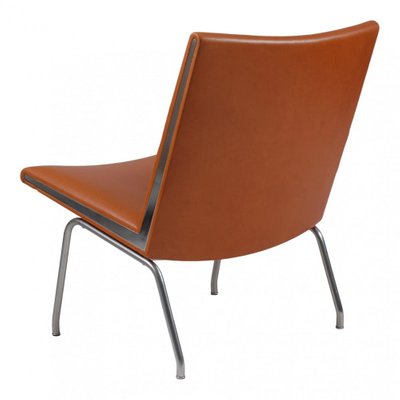 Walnut Aniline Leather CH 401 Airport Chair by Hans J. Wegner for Carl Hansen & Søn-MTD-1400536