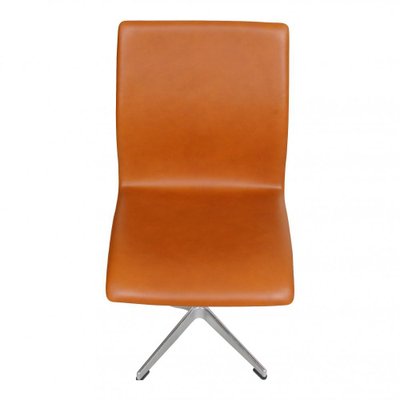 Walnut Aniline Leather Oxford Chair by Arne Jacobsen-MTD-1400355