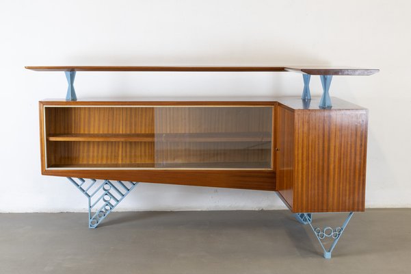 Walnut Bar Cabinet, 1950s-LMR-1269760